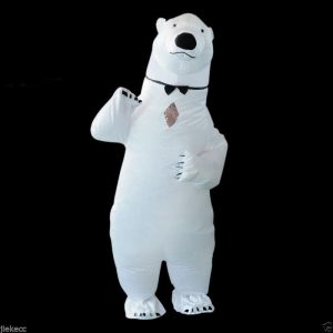 Polar bear inflatable costume bulk purchase