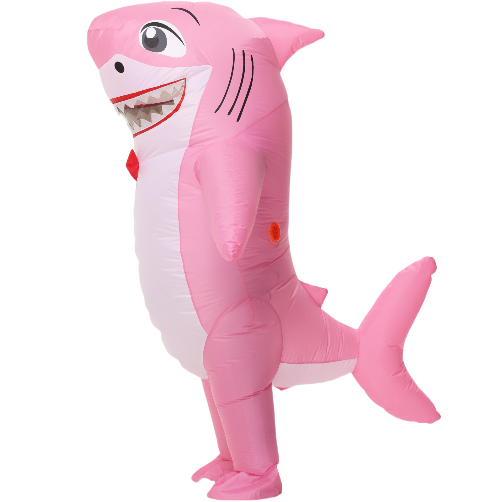 zisuex Pink inflatable shark costume