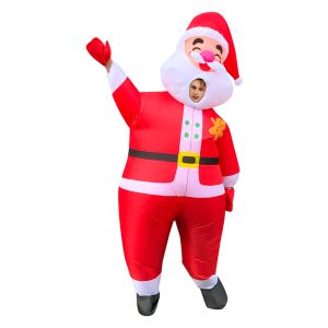 Bulk big head Santa Claus inflatable costume supplier Big head Santa Claus inflatable costume wholesale distributor Wholesale big head Santa Claus blow-up suit