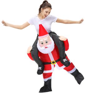 Wholesale riding Santa Claus inflatable costume