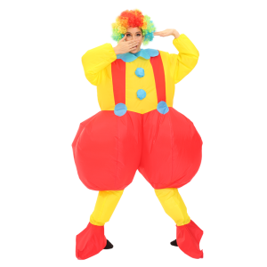Upside down clown inflatable costume
