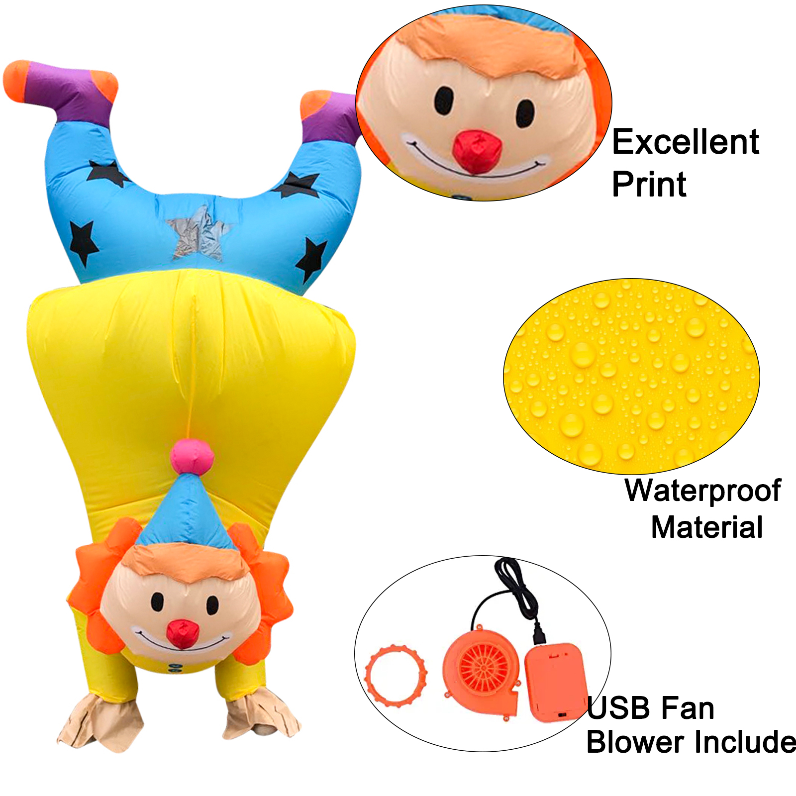 USA clown costume wholesalers