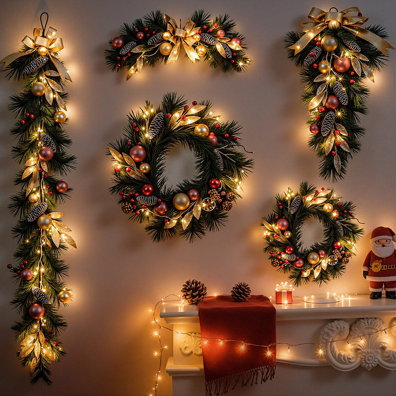 artificial Christmas wreaths - 图片 2